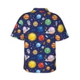 thumbnail image 3 of Haiem Space Planet Printed Hawaiian Shirt for Men - Men’s Casual Beach Summer Shirts - Stretch Fabric with Modern Fit-Large, 3 of 9