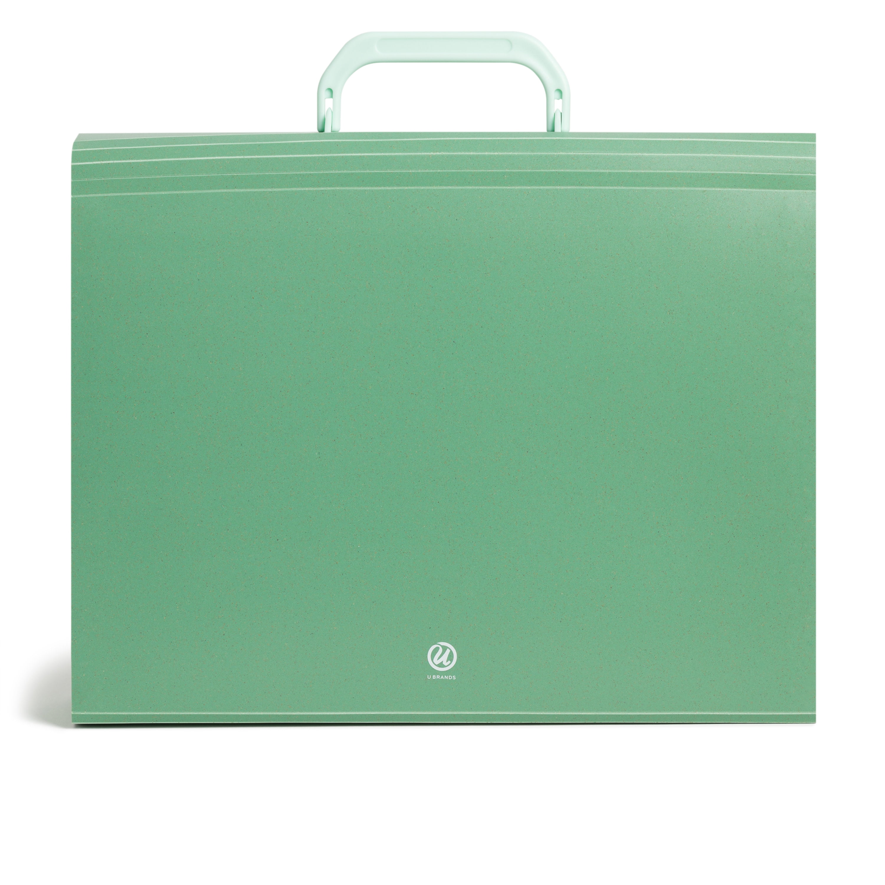 (2 pack) U Brands U-Eco Expanding Accordion File Folder, 26 Pockets, Green and Mint, Letter Size, 1 Count