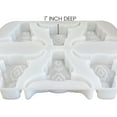 thumbnail image 4 of 6 Longhorn Freshie Mold Silicone Tray Bulk Wholesale  11.25" Wide x 8" Long x 1" Deep  Multiple Mold for Freshies, Epoxy, Soap  Aztec Bull Skull  Clear Freshie Heat Resistant Aroma Unscented Beads, 4 of 4