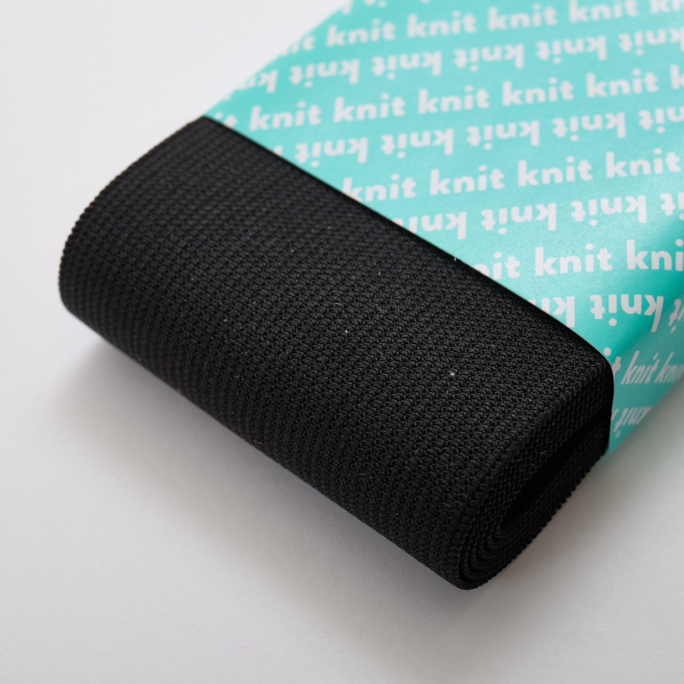 (2 pack) Hello Hobby 2 Inch Black Knit Elastic Band for Sewing and Crafts