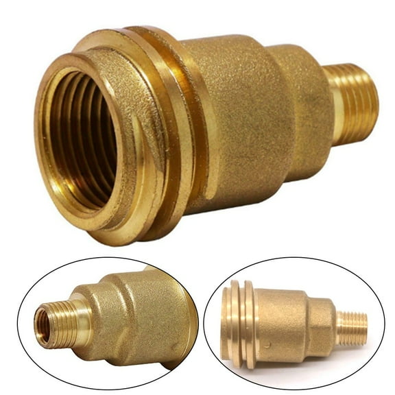 QCC1 Fitting Male Adapter Solid Brass Thread Propane Gas Connector Home Supply