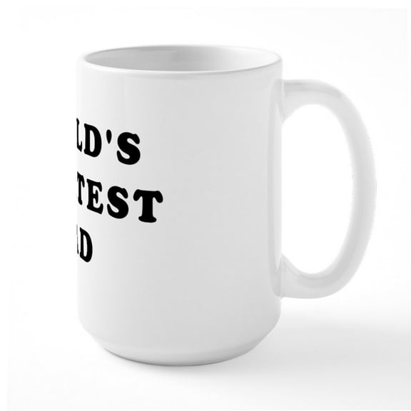 CafePress - World's Greatest Dad Large Mug - 15 oz Ceramic Large White Nolvety Mug