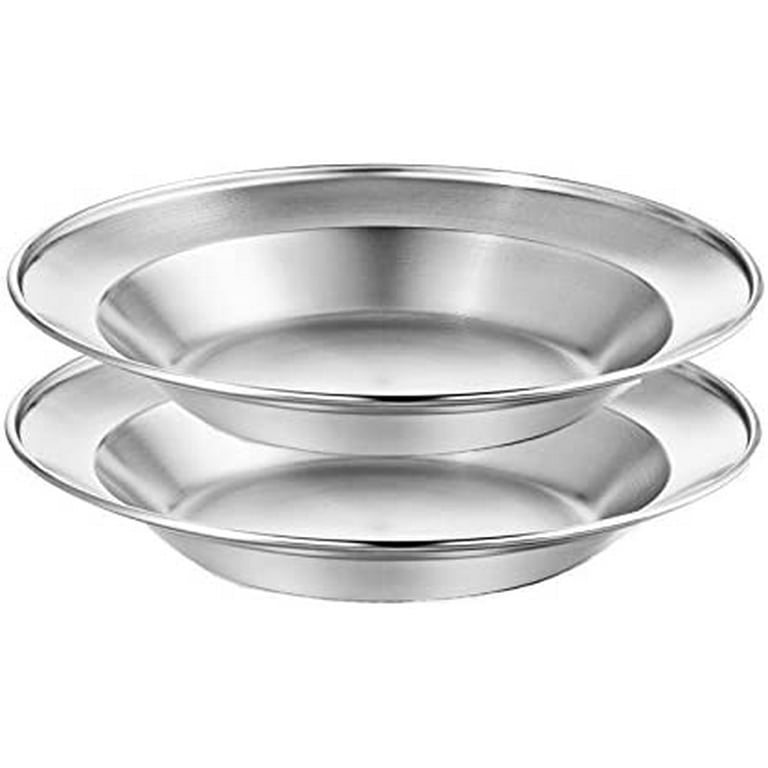 Stainless Steel Bowl Set Kit Polished Stainless Steel Dishes Set|  Tableware| Dinnerware| Camping| Buffet| Includes - Cups | Plates| Bowls|  Cutlery