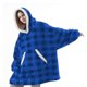 thumbnail image 1 of Mike-Manta de franela con mangas, sudaderas con capucha de invierno, jersey para mujer y hombre, manta de TV de lana, 1 of 5
