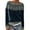 002 Navy, variant on Women's Vintage Fair Isle Knitted Pullover Sweater Oversized Casual Loose Crewneck Long Sleeve Jumper Tops