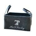 thumbnail image 2 of Caja organizadora de juguetes para mascotas, cesta de fieltro para mascotas con asas, cesta de almacenamiento de fieltro grande plegable, cesta para Gris, 2 of 9