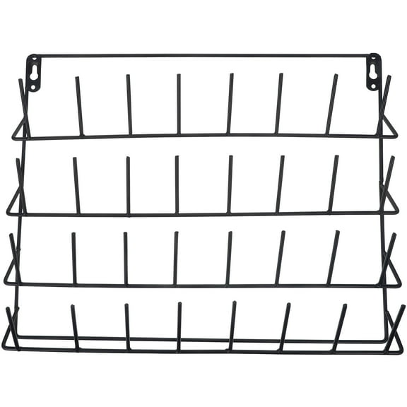 Unbranded Sturdy Iron Thread Holder for Storage Black Smooth Round Design 32 Spools Capacity