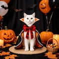 thumbnail image 5 of Pet Halloween Vampire Cape, Bat Bow Cosplay Cloak, Halloween Costume Outfit For Cats Small Dogs, 5 of 5