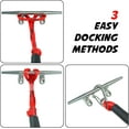 thumbnail image 6 of ABCISI 4 Feet Bungee Dock Line, Mooring Rope with Stainless Steel Clip Accessories - 2-Pack, Built-in Snubber, Compatible with Kayak, Canoe, Pontoon, Power Boat, Jet Ski (Red&Black), 6 of 14