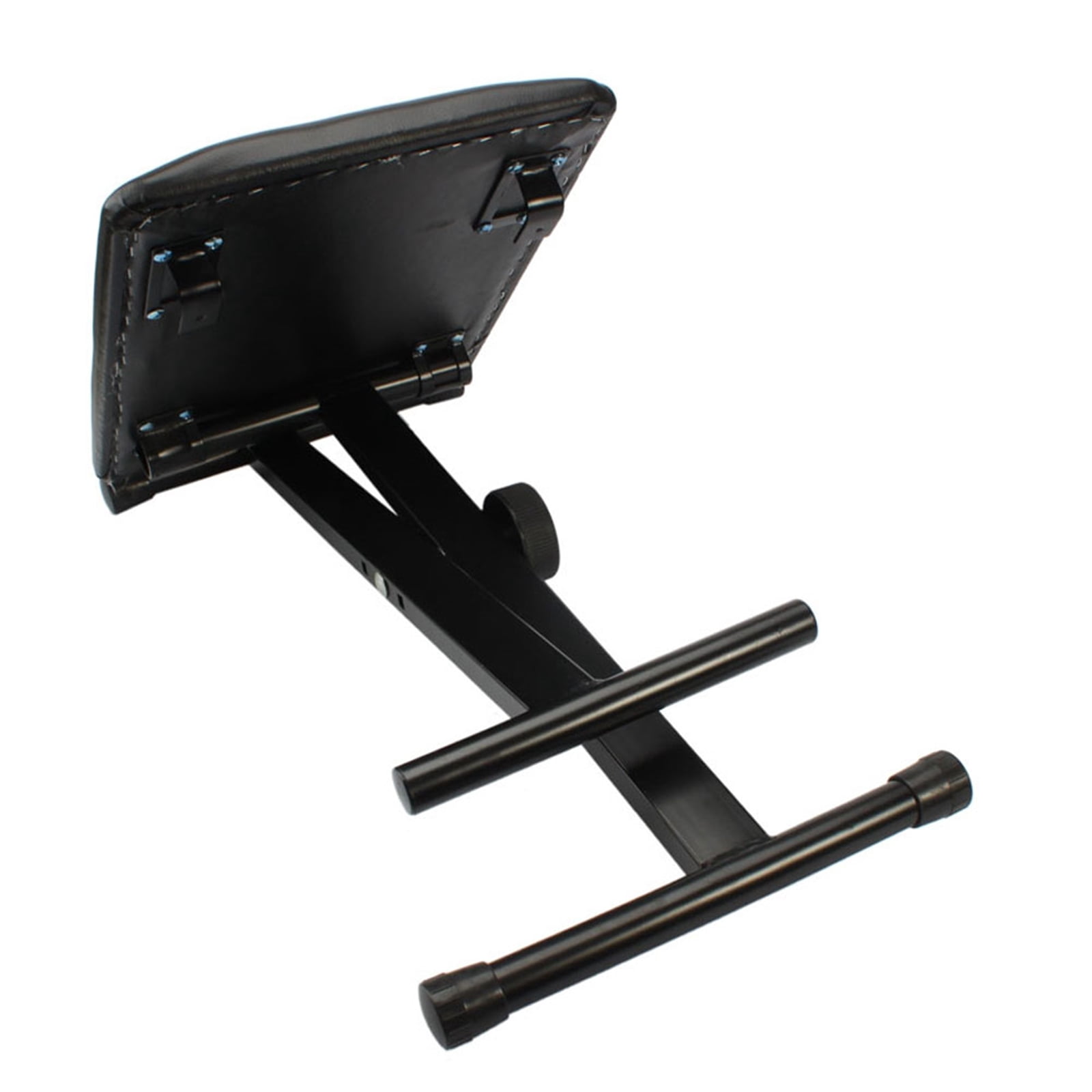IVV Piano Bench X-Style Adjustable Height Keyboard Bench Padded Keyboard Stool Chair Seat for Electronic Digital Keyboards Pianos Black