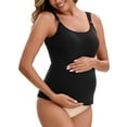 thumbnail image 4 of INSPIRE CHIC Women's Maternity Thermal Tank Tops with Built-In Bra Pregnancy Nursing Camisole with Adjustable Straps M Black, 4 of 5