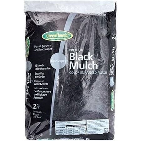 123456 Green Thumb Mulch, 2 cu. ft., Black