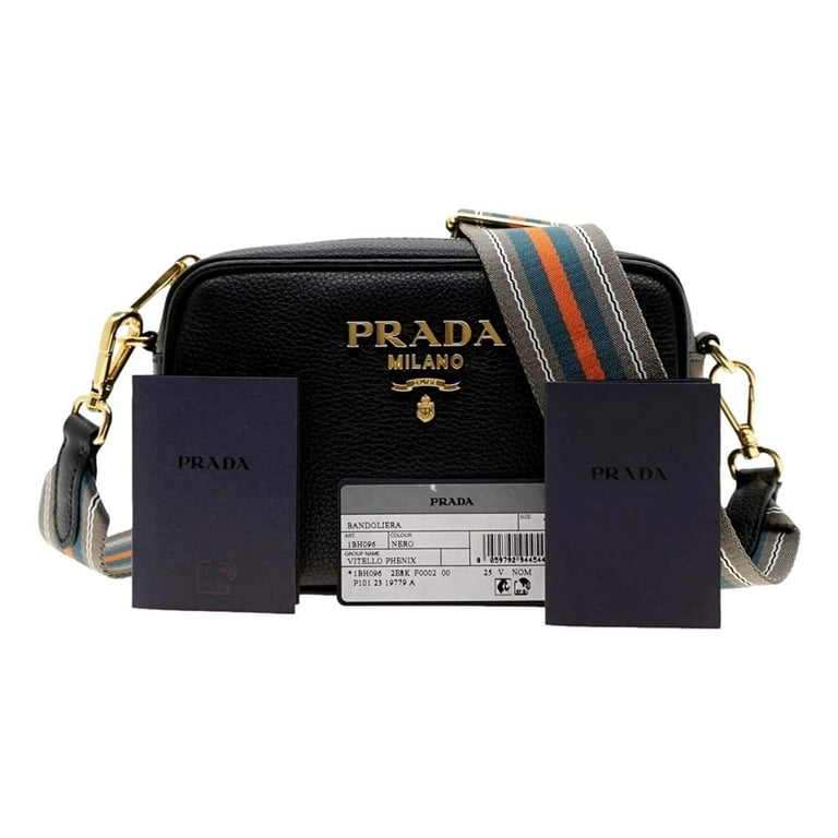 Prada Milano Vitello Phenix Nero Leather Crossbody Bag Web Prada Milano Vitello Phenix Nero Leather Crossbody Bag Web