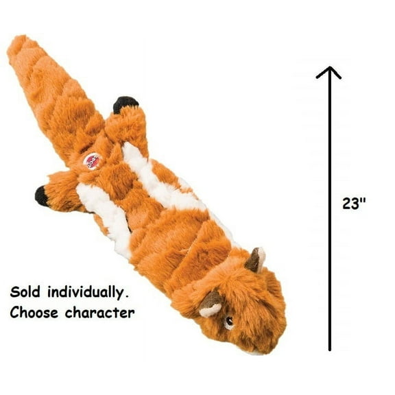 Dog Toy Extreme Quilted Skinneeez Animals Stuffing Free Choose Design 14" or 23" (Chipmunk,23")