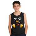 thumbnail image 3 of Niño Pequeño Niños Camisola 3-15 Años Niños sin Mangas Gradiente Impresión Tela Suave para la Fiesta de Boda en Casa, 3 of 8