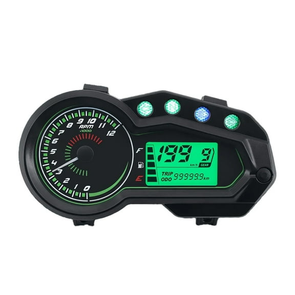 ADQ Motorcycle Speedometer Tachometer 12000 RPM Meter Universal Motor Vehicle GEAR Indicator TRIP ODO Odometer Fuel