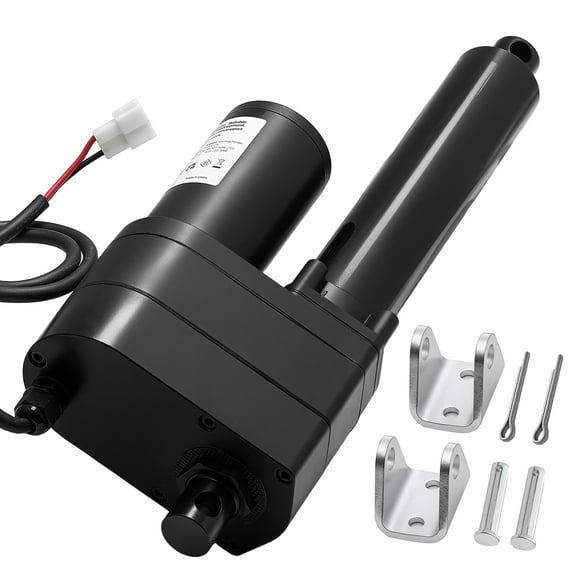 VEVOR 12V Linear Actuator, 7.87 Inch Ultra Heavy-Duty 2023lbs/9000N Linear Motion Actuator, IP65 Waterproof 0.2"/s with Mounting Brackets for Industrial Machinery Vessels, Heavy Lifting Systems