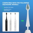 thumbnail image 3 of YUNCHI Replacement Toothbrush Heads for AquaSonic Duo and Home Dental Center Electric Toothbruh, Compatible with Waterpik Complete Care 5.0/9.0, 5 White + 5 Black, 3 of 6