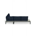 thumbnail image 4 of Tortuga Outdoor Lakeview Modern Four Piece Sectional Set with Sectional, Coffee Table and Cushions, Navy, 4 of 9