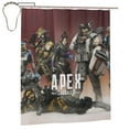 thumbnail image 2 of Apex Legends Shower Curtain Waterproof Fabric Cloth Shower Curtains Washable Bathroom Decoration Bath Curtains Iron, 2 of 9