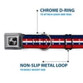 thumbnail image 5 of Buckle-Down Pet Collar, Dog Collar Metal Seatbelt Buckle, Americana Stripe Stars Blue Red White, 11 to 16.5 Inches 1.0 Inch Wide, 5 of 8