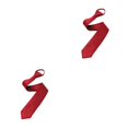 thumbnail image 1 of braveheart Hommes Polyester Cravate Solide Mode Cravate avec Noeud Assorti Complet Unisexe Pull Corde Cravate pour Robe de Soirée Mariée Vin Rouge 2Set, 1 of 6