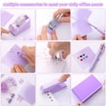 thumbnail image 4 of Kit de accesorios de escritorio Kogcmetl Purple con grapadora, perforadora, etc., 4 of 7