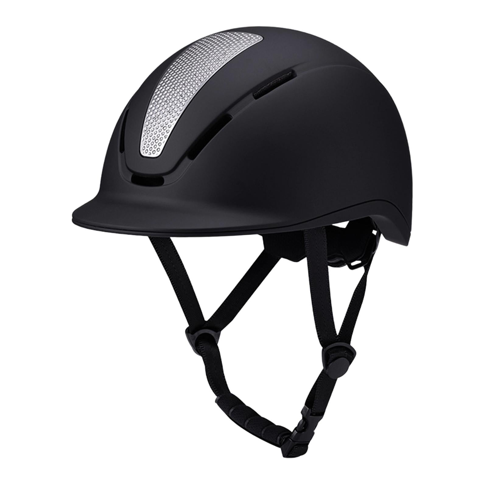 harayaa Equestrian Helmet Adjustable Equestrian Supplies Bike Helmet Horse Equipment Silver