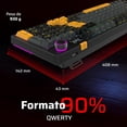 thumbnail image 2 of Teclado Gamer Mecanico BALAM RUSH DEFEAT LEVEL GK3 Switch Yellow Inalambrico 2.4GHz RGB BR-942492 Máxima comodidad y Precision, 2 of 6