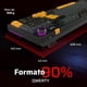 thumbnail image 2 of Teclado Gamer Mecanico BALAM RUSH DEFEAT LEVEL GK3 Switch Yellow Inalambrico 2.4GHz RGB BR-942492 Máxima comodidad y Precision, 2 of 6