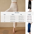 thumbnail image 4 of Cutuoiiu Women's Loose Solid Color Sports Flowy Wide-Leg Cropped Yoga Pants Gifts, 4 of 5