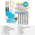 thumbnail image 4 of NewHome 11in Rotating Cake Turntable Cake Decorating Kit Display Stand Baking Tools Accessories Supplies for Cookies Cupcake, White, 4 of 9