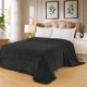 thumbnail image 1 of Cobertor Ligero Matrimonial Blancos Melocotton 210 cm x 170 cm Negro, 1 of 3