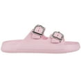 thumbnail image 2 of FOAMWALK Womens' Sandals - Comfortable Double Buckle Beach Slides, Everyday Women's Slide Sandals, 2 of 9
