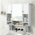 35'' x 28'' Bathroom Medicine With Mirror Towels Bar Bathroom