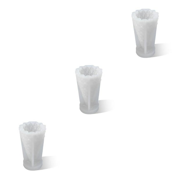 Advancent navideña Molde de silicona Velas hechas a mano Molde liso Resina epoxi Decoración de festivales Herramienta de bricolaje Suministros para Type1 NO1 Advancent CBP159808