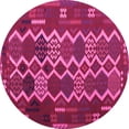 thumbnail image 1 of Ahgly Company Indoor Round Oriental Pink Traditional Area Rugs, 8' Round, 1 of 4