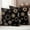 Black, variant on Geometric Outdoor Waterproof Pillow Covers, Abstract Sage Green White Boho Circle Dot Decorative Square Throw Pillowcase Sofa Cushion Sham for Patio/Couch/Chair, 26"x26" 2 Pack