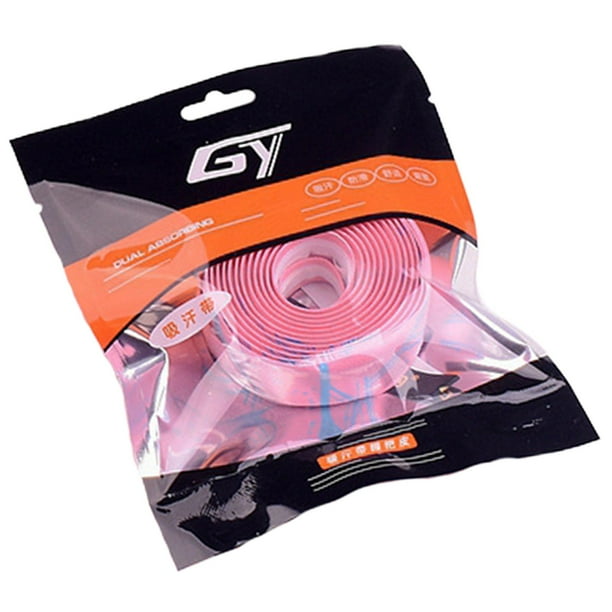 Cinta de agarre para raqueta de tenis, cinta para el agarre del mango de la raqueta, 2 m, banda para el sudor Rosa