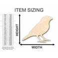 thumbnail image 2 of Unfinished Wood Finch Shape - Animal - Bird - Wildlife - Craft - up to 46" DIY 20" / 3/4", 2 of 3