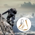 thumbnail image 3 of Cordón de Cinturón de Arnés de Seguridad para Escalada Libre con Mosquetón de Metal 180cm, 3 of 9