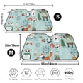 thumbnail image 3 of Kdxio Christmas Winter Animals Print Windshield Sun Shade,UV Rays and Sun Heat Protection,Sunshade for Car Windshield,Car Shade Front Windshield - Small, 3 of 6