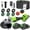 Angle grinder + 2 batteries + plastic box, variant on DGB Cordless Brushless Angle Grinder, 21V Rechargeable Lithium Power Grinder Tool, Portable Electric Cut Off Grinder for Metal Cutting Wood Grinding Rust Removal Home DIY Renovation Work