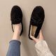 thumbnail image 1 of Zapatos planos casuales de otoño e invierno con terciopelo, zapatos cálidos y perezosos, zapatos individuales de mujer Mao Mao, 1 of 6