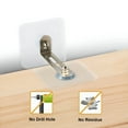 thumbnail image 4 of XIBUFE Adhesive Furniture Wall Anchors No Drill (10 Pairs), Anti-Tip Furniture Straps, 4 of 4