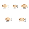 thumbnail image 3 of Woven Wooden Baskets for Bread, Fruit, and Snacks - Kitchen Storage and Serving Trays for Home or Restaurant, 3 of 6