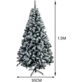 thumbnail image 2 of Árbol de Navidad Artificial de 1.5m con Copos de Nieve Artificiales Decoración Impresionante para tu Sala o Oficina Navidad Árbol Artificial, 2 of 7