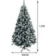 thumbnail image 2 of Árbol de Navidad Artificial de 1.5m con Copos de Nieve Artificiales Decoración Impresionante para tu Sala o Oficina Navidad Árbol Artificial, 2 of 7