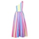 thumbnail image 4 of Vestido de mujer sin mangas asimétrico casual moda fiesta diario elegante estampado Fridja  hjkh1181, 4 of 8