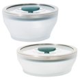 thumbnail image 1 of Set de utensilios de cocina para microondas y almacenamiento de alimentos de vidrio Anyday, 4 piezas, 1 of 8